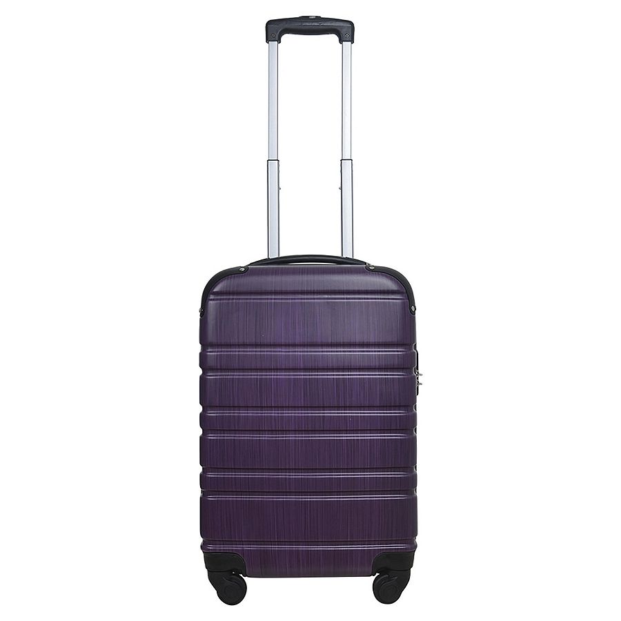 NEW Tesco Tenerife 4 Wheel Hard Shell Small Suitcase Purple eBay
